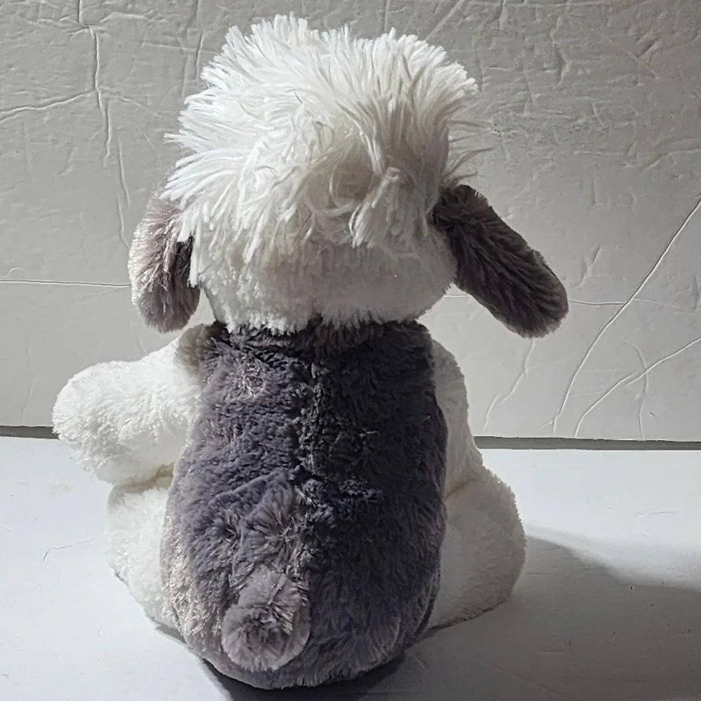 Just One You Carter's Gray & White Sheepdog Puppy Dog Plush Lovey 9